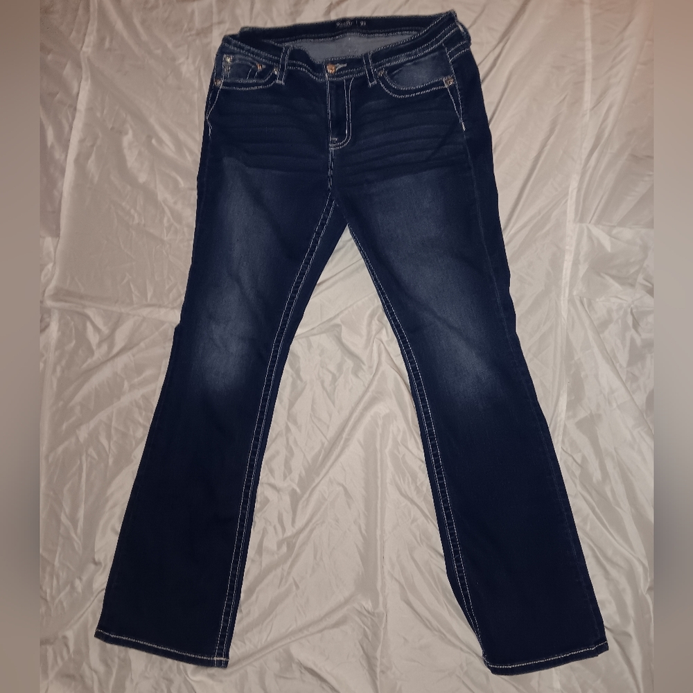 Miss Me Aztec Accent Bootcut Jeans